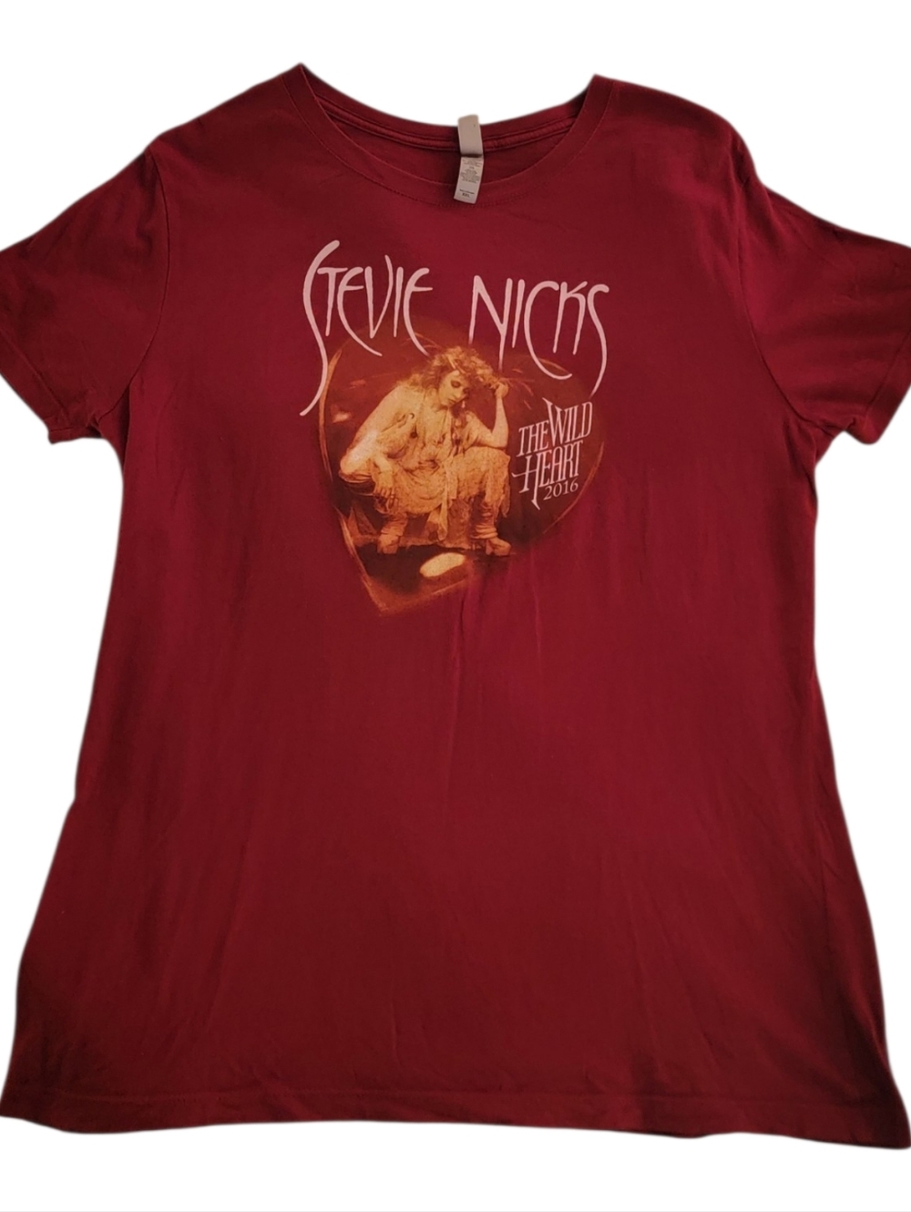 Stevie Nicks 2016 Vintage Women’s T Shirt XXL Official 24k Gold Tour Merch - Red